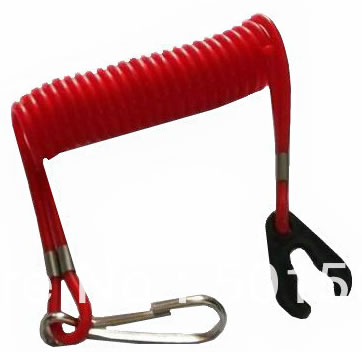 Manutenção de motor de popa: INTERRUPTOR DE PARADA DE CORDA