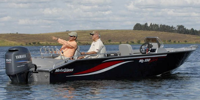 Barco MG 220 Fishing. Imagem: Divulgação / Metalglass.