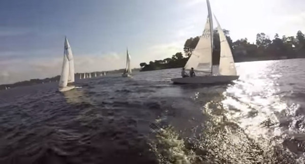 Barcos participando da Taça dos Lagos, ed. 2015. Foto: Reprodução/ YouTube.