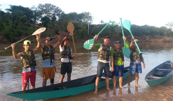 Equipe de remo do Barco Cross - Jaru. Foto: reprodução/ Divulgação.
