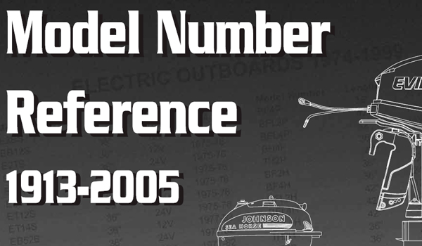 Como descobrir o ano, modelo e potência dos motores Evinrude Johnson