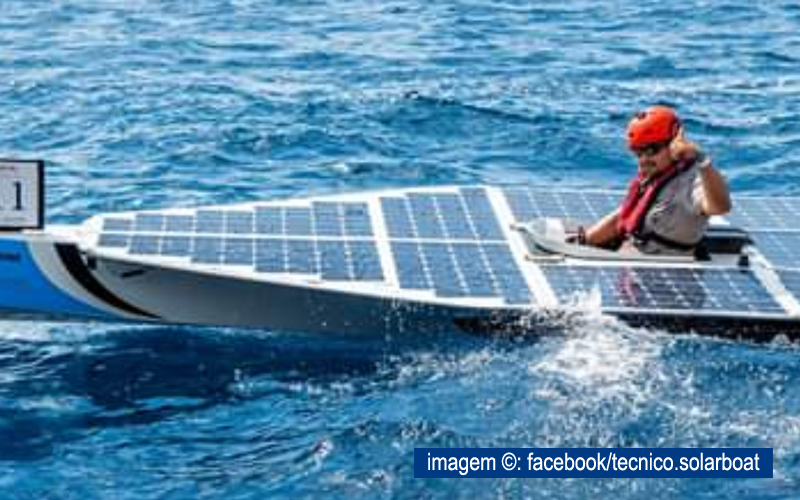 Barco movido a energia solar é apresentado pela Federação de Motonáutica de Portugal