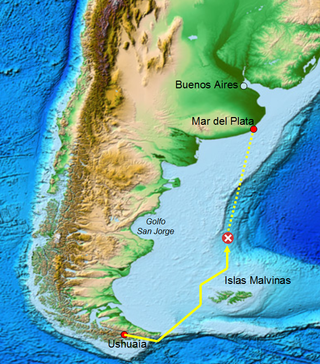 Argentina vai processar Marinha por submarino que afundou