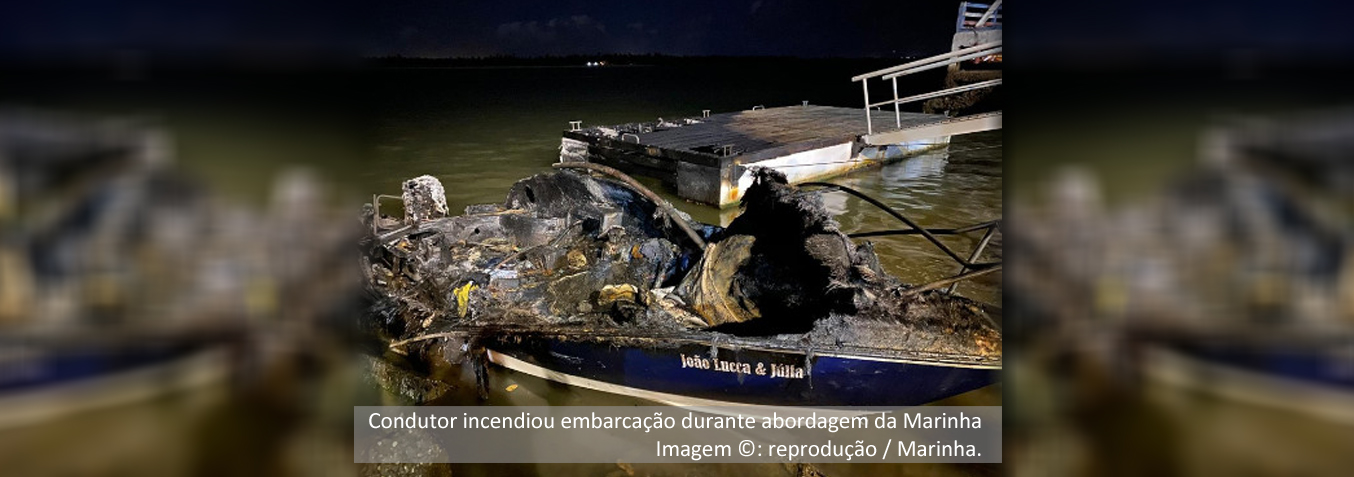 Marinha encontra drogas em embarcação de esporte e recreio durante abordagem de rotina