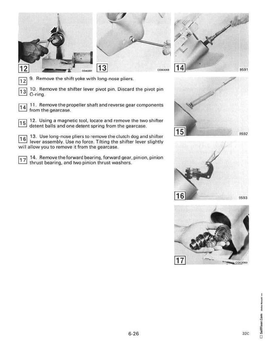 Manual de Serviço do Motor de Popa Johnson CC 9.9 a 30hp 1988