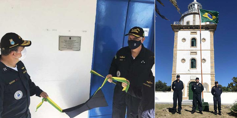 Marinha do Brasil inaugura as instalações da nova Estação DGNSS no Farol da Ilha Rasa