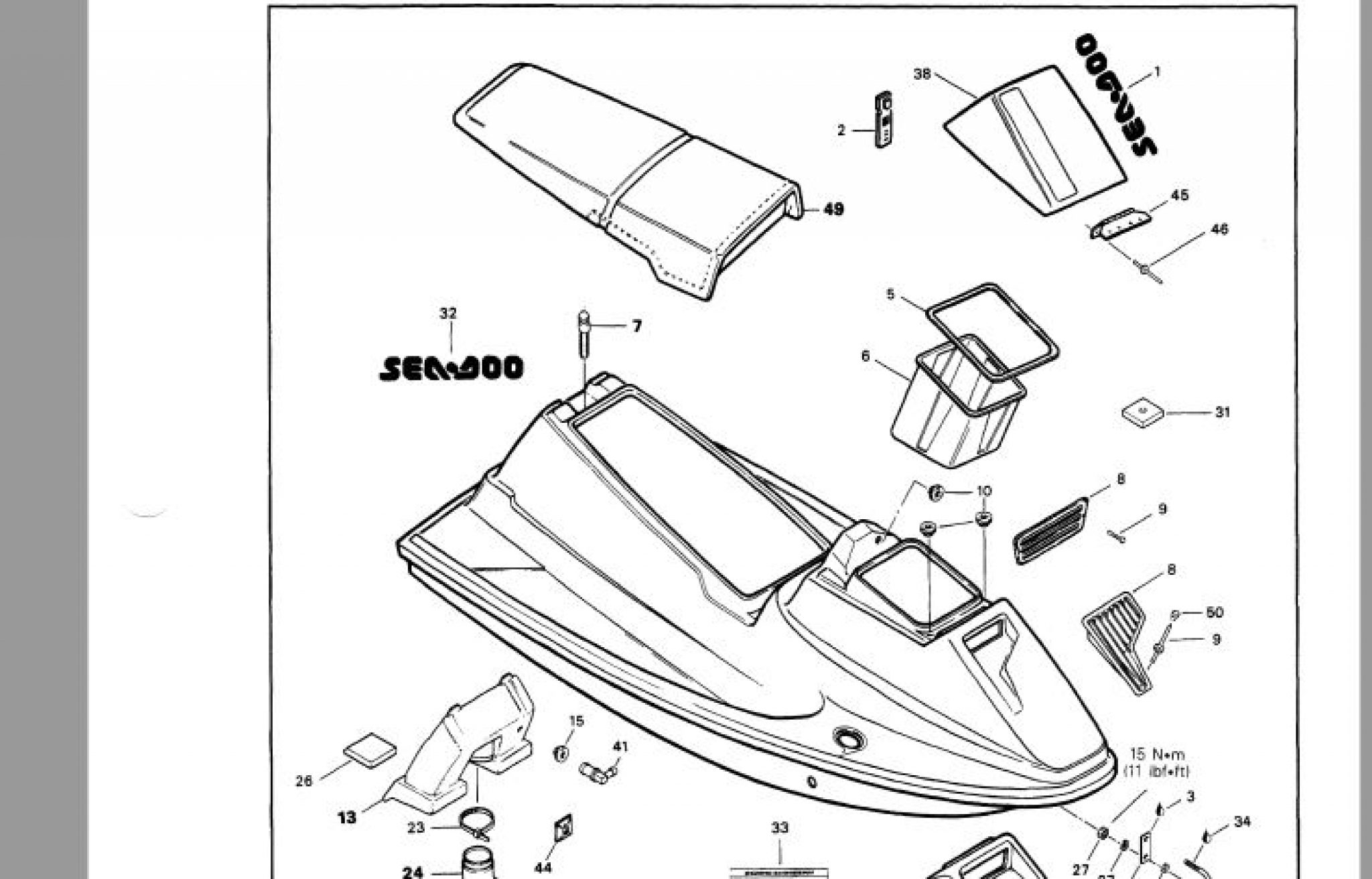Seadoo 003 Manual de Serviço de Jet Ski Seadoo 1992 SeaDoo