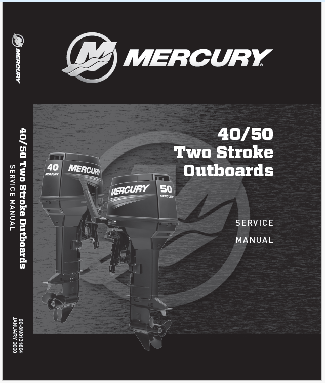 Mercury 059 – Manual de serviço de motor de popa 2 Tempos 40 50 hp - Inglês