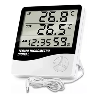 Termo Higrômetro Com Sensor Externo E Certificado Calibração