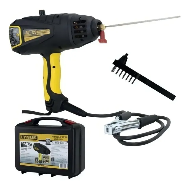 Máquina Soldadora Lynus Solda Lisp-120 – Preto/amarelo 127v